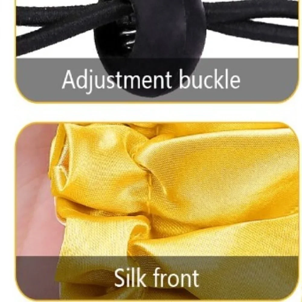 SATIN REVERSIBLE BONNET ADJUSTABLE NIGHT SLEEP CAP COSPLAY COSTUME